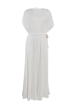 Prada Pre-Owned pleated bow dress - White