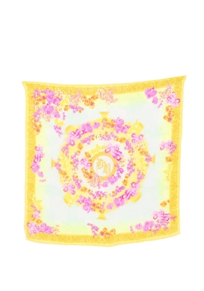 Versace Pre-Owned 2000s floral-print scarf - Yellow