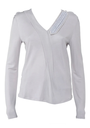 Emporio Armani Pre-Owned V-neck top - Grey