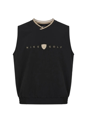 Nike logo-embroidered V-neck vest - Black