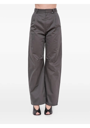 MM6 Maison Margiela pleated high-waisted trousers - Brown