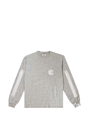 ERIC EMANUEL logo-print long-sleeve T-shirt - Grey