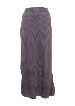 Missoni Pre-Owned textured-knit skirt - Purple