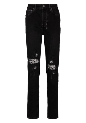 Ksubi Chitch Leopard Patch distressed slim-fit jeans - Black