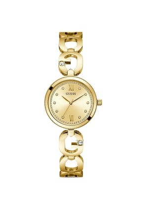 GUESS USA Empower G-link 30mm watch - Gold