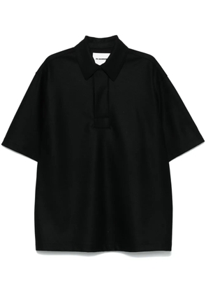 Jil Sander wool polo shirt - Black