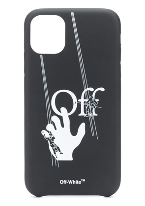 Off-White hand logo iPhone 11 case - Black