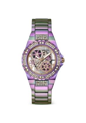 GUESS USA Reveal 39mm watch - Silver