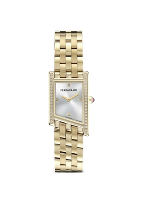 Ferragamo Asymetrique 22mm watch - Silver