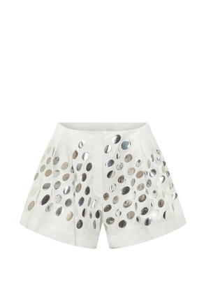 IRO Darly sequin-embellished shorts - White