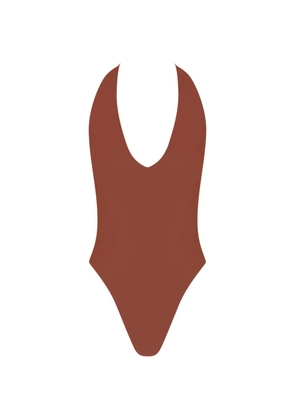 Myra Swim Ryder halterneck swimsuit - Brown