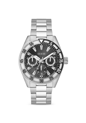 GUESS USA logo-detail 44mm watch - Black