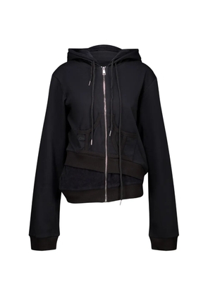 Natasha Zinko layered asymmetric hoodie - Black