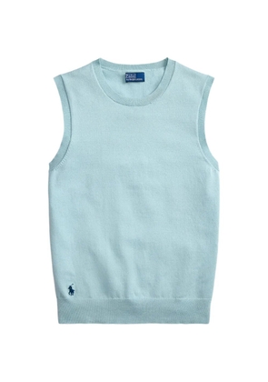 Polo Ralph Lauren Pony-embroidered sleeveless sweater - Green