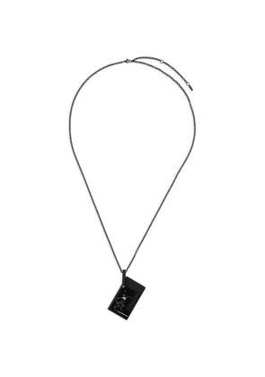 S.T. Dupont Catwoman-print lighter necklace - Black
