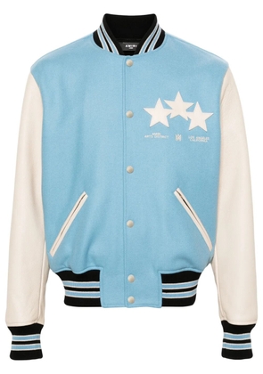 AMIRI star-patches bomber jacket - Blue