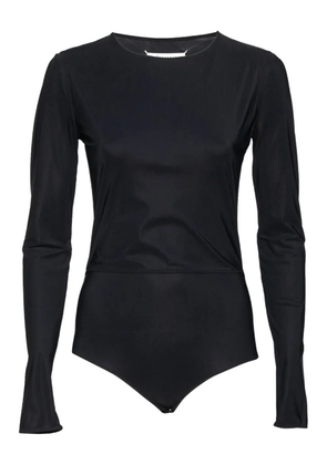 Maison Martin Margiela Pre-Owned overlay long-sleeves bodysuit - Black