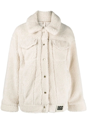 UGG button-up faux shearling jacket - Neutrals
