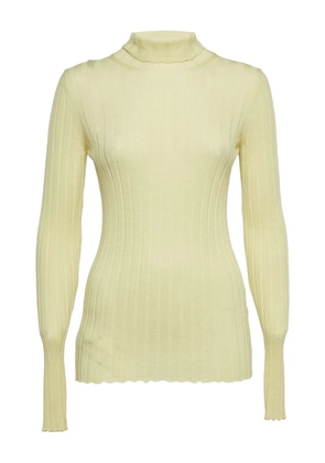 Petar Petrov ribbed-knit turtleneck sweater - Yellow