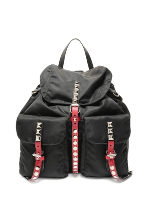 Prada Pre-Owned 2008-2015 studded-strap backpack - Black