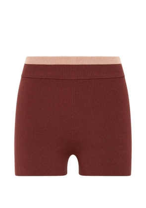 The Upside Montage side-stripe shorts - Brown