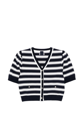 Juun.J striped cardigan - Blue