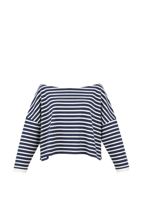 SoSUE Sailor striped sweater - White