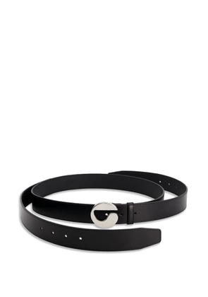 Coperni Infinity logo-buckle leather belt - Black