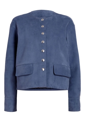 Proenza Schouler White Label Robin suede jacket - Blue