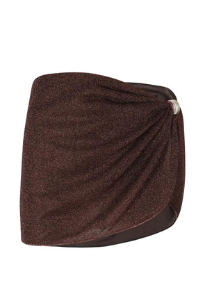 Oséree ring gathered pareo - Brown