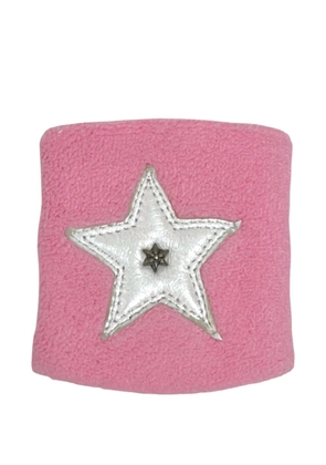 Chrome Hearts star-patch sweatband - Pink