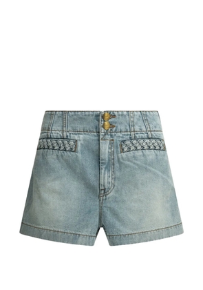 ZIMMERMANN braided-detail shorts - Blue