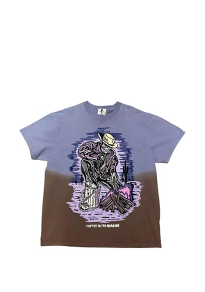 Warren Lotas Coffee in the Morning T-shirt - Purple