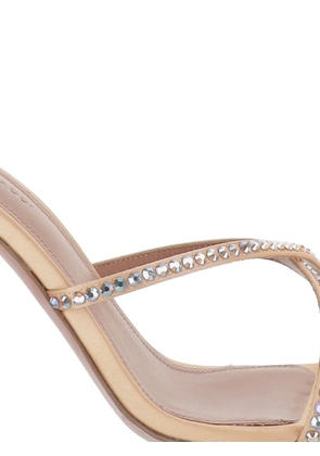 Amina Muaddi Sally crystal-embellished sandals - Pink