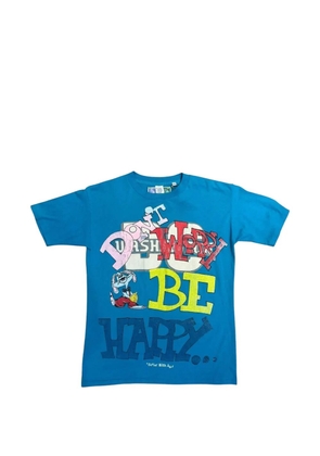 Better with Age graphic-print cotton T-shirt - Blue
