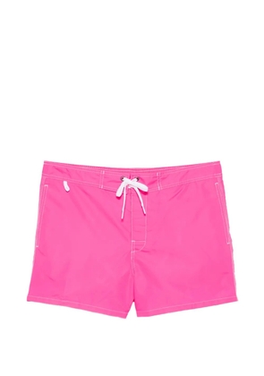Sundek logo-patch swim shorts - Pink