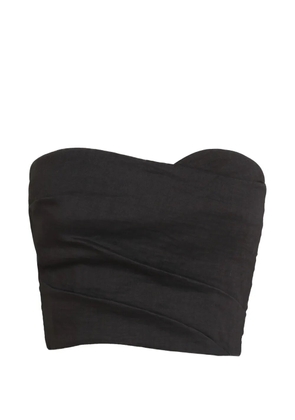 Cortana Brenna strapless draped top - Grey