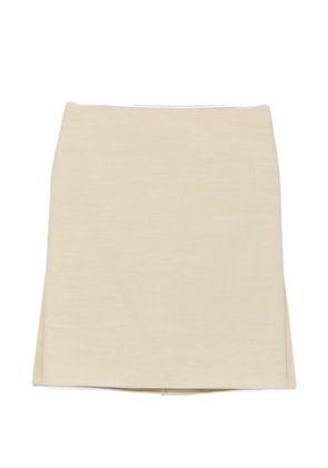 CALVIN KLEIN COLLECTION side-slit mini skirt - Neutrals