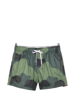 Sundek camouflage-pattern swim shorts - Green