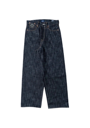 NBDN Denim Kanpai! embroidered wide-leg jeans - Blue