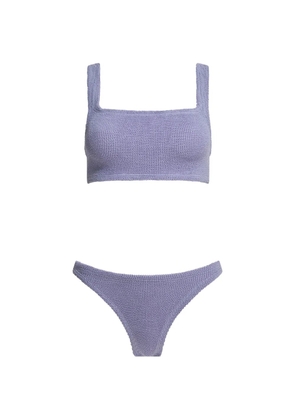Hunza G Xandra crinkle-effect bikini - Purple