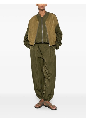 IMPERIAL panelled ruched-sleeve jacket - Green