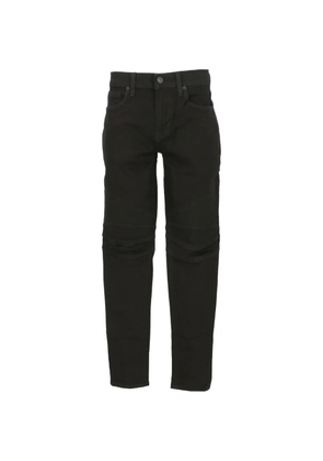 Hudson ribbed-panel jeans - Black