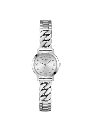 GUESS USA logo-detail 25mm watch - Silver