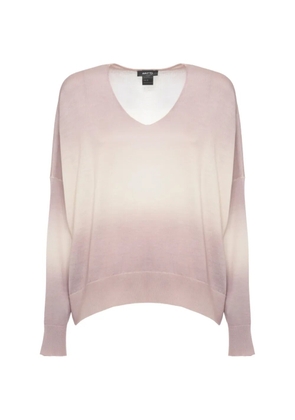 Avant Toi gradient-effect V-neck sweater - Purple