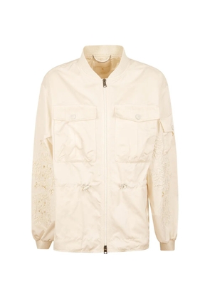 Ermanno Scervino lace-detail drawstring jacket - Neutrals