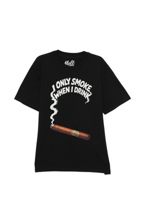 Melt graphic-printed T-shirt - Black