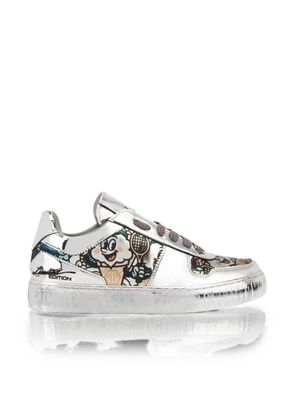 Philipp Plein 3D Ice Cream mirror-effect sneakers - Silver