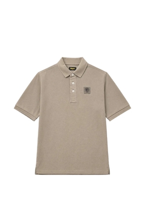 Blauer logo-patch polo shirt - Green