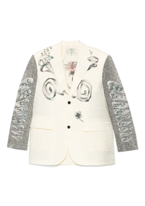 Jean Paul Gaultier multi-tattoo blazer - Neutrals